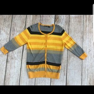 Multi-stripe cardigan